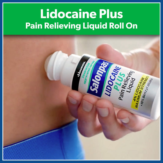 Salonpas Max Strength Lidocaine Plus Roll On Muscle & Joint Pain Relief