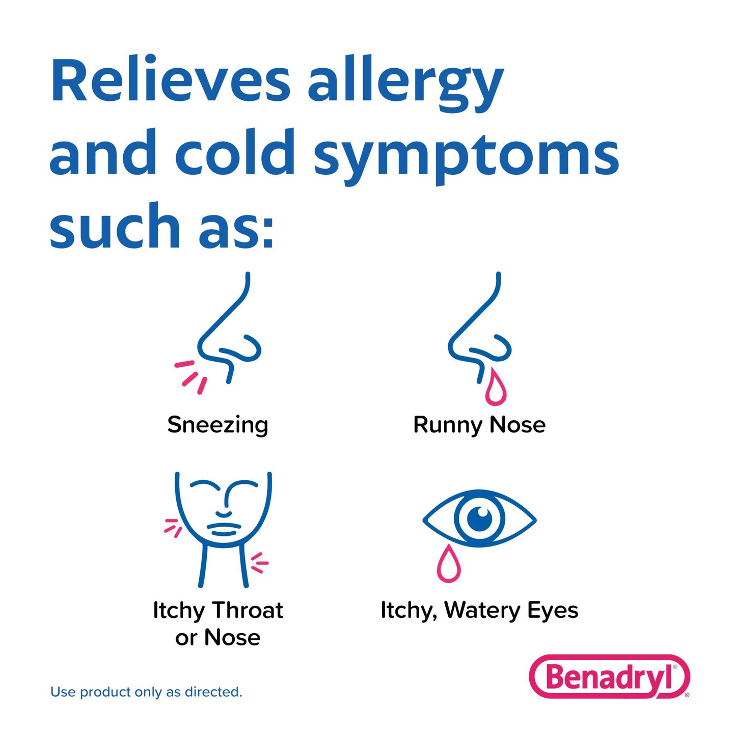 Benadryl Travel Size Allergy Relief Antihistamine Tablets Go Packs