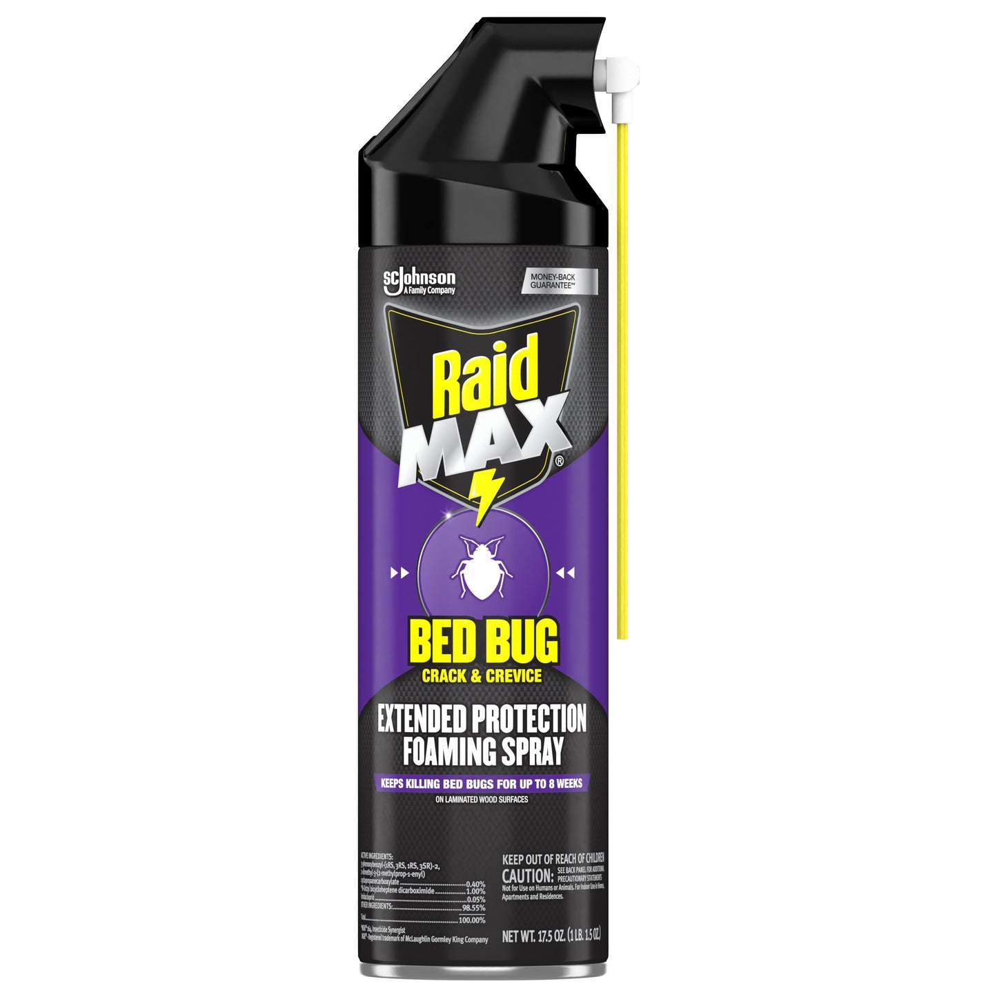 Raid MAX Bed Bug Crack & Crevice Foaming Spray