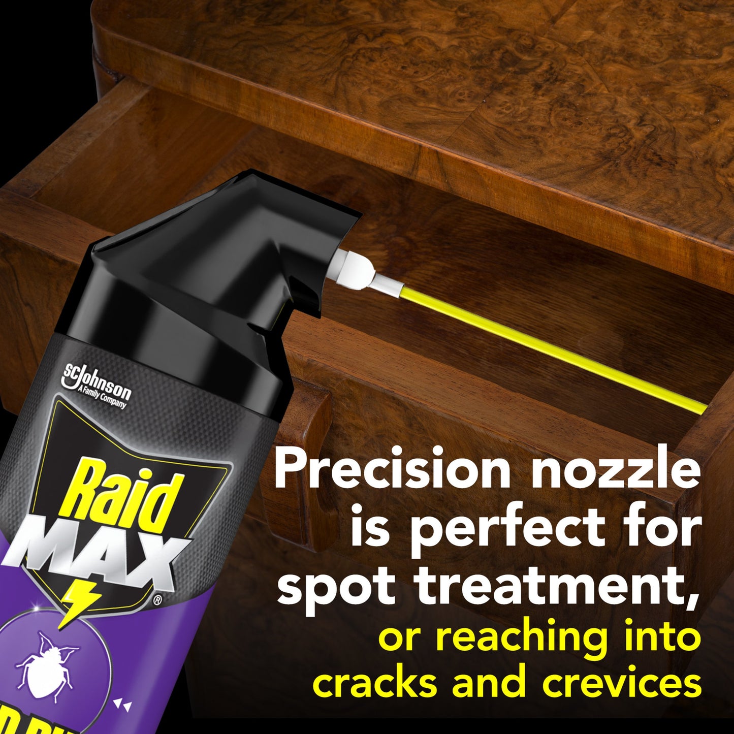 Raid MAX Bed Bug Crack & Crevice Foaming Spray