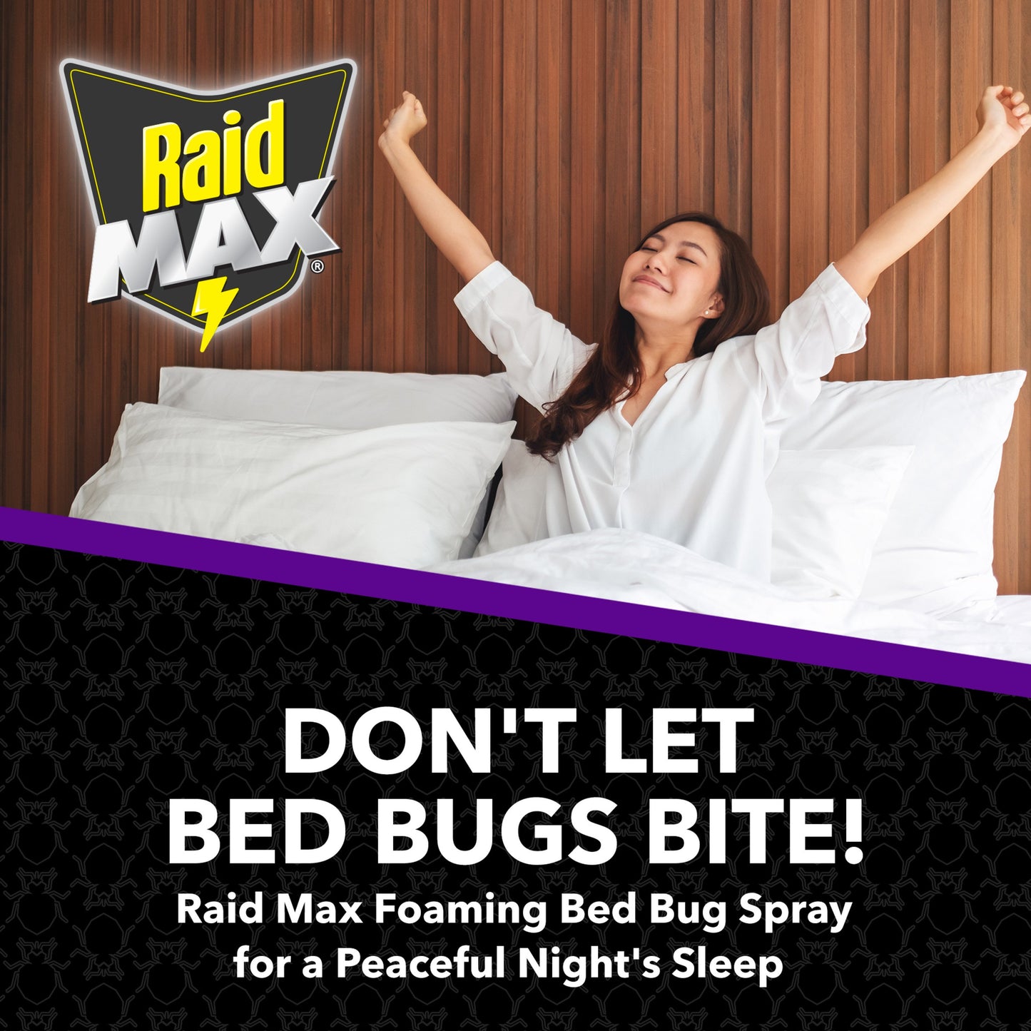 Raid MAX Bed Bug Crack & Crevice Foaming Spray