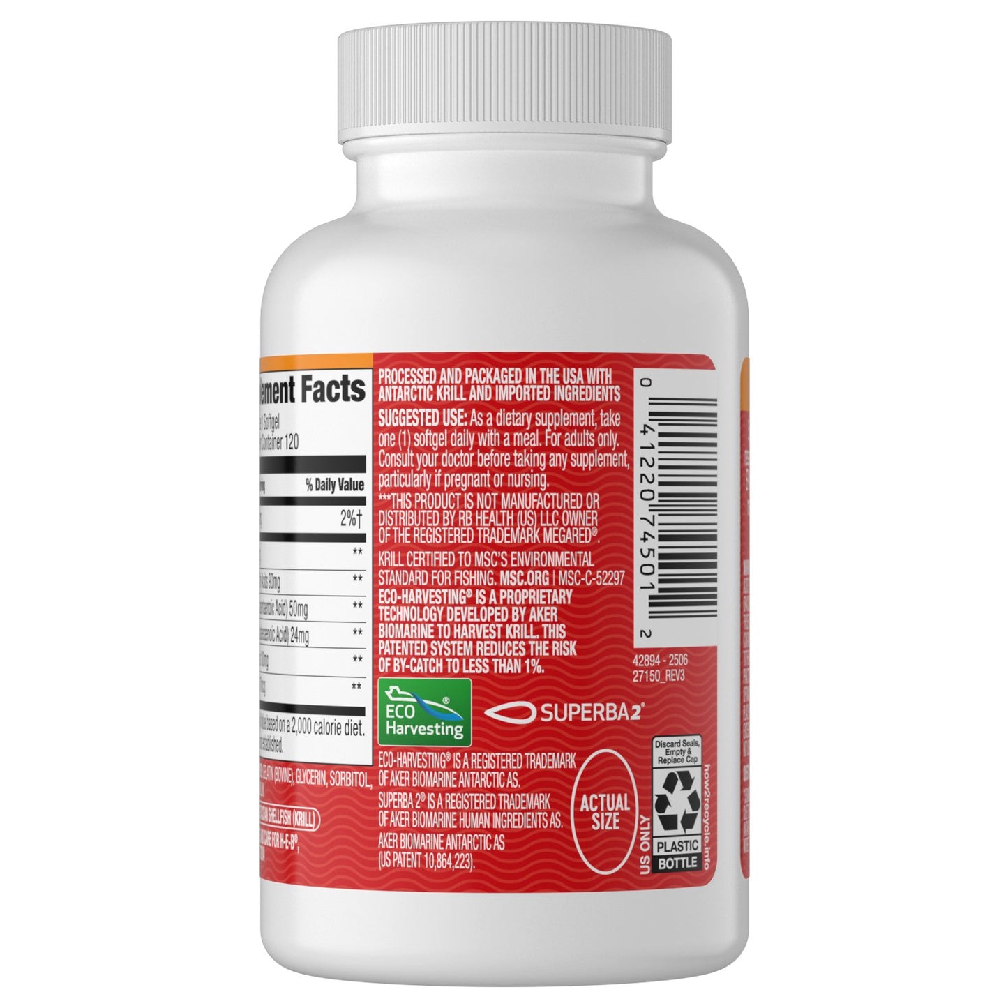 H-E-B Vitamins Antarctic Krill Oil 350 mg Softgels – Texas-Size Pack