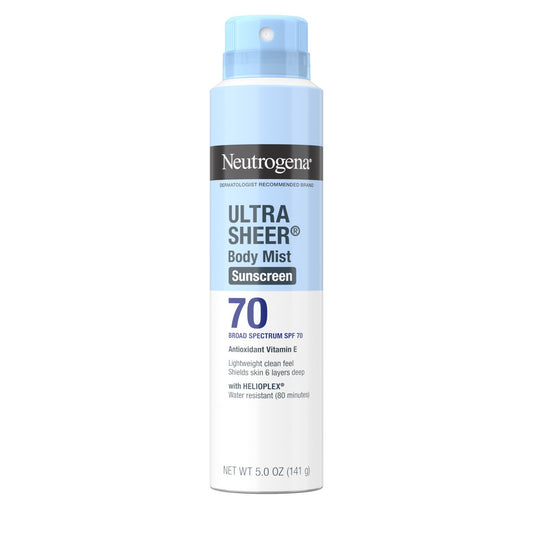 Neutrogena Ultra Sheer Body Mist Sunscreen Spray - SPF 70