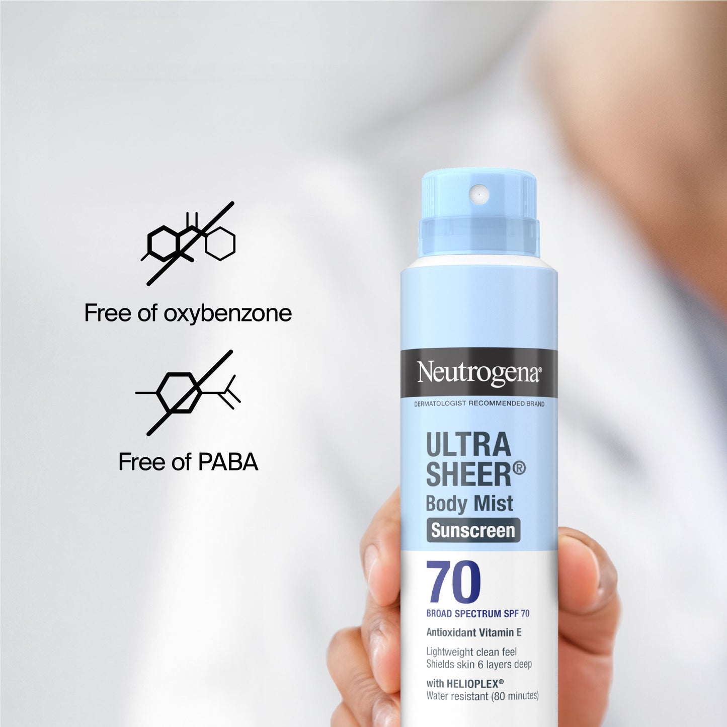 Neutrogena Ultra Sheer Body Mist Sunscreen Spray - SPF 70