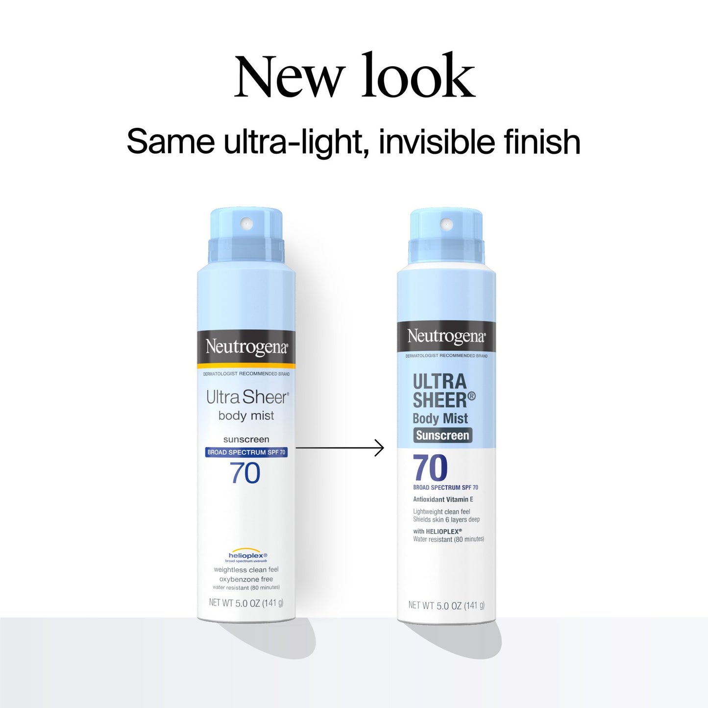 Neutrogena Ultra Sheer Body Mist Sunscreen Spray - SPF 70