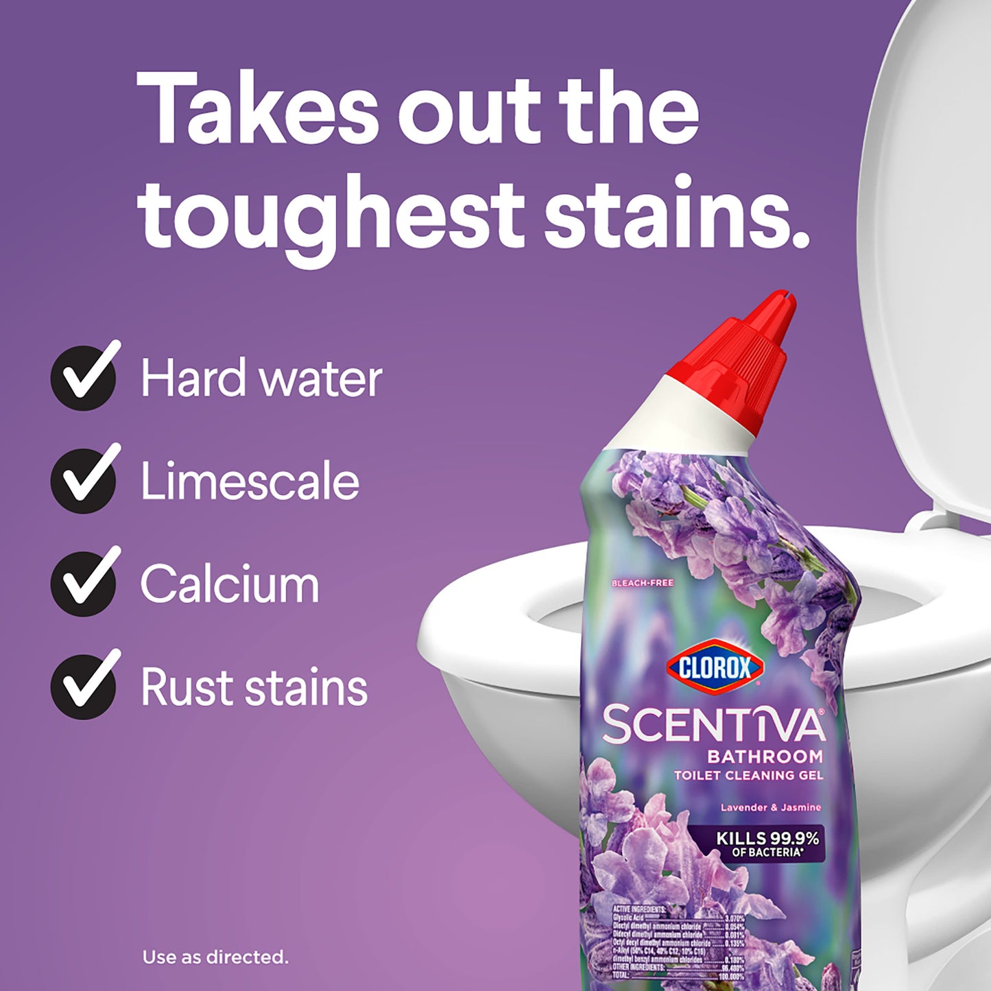 Clorox Scentiva Bathroom Toilet Cleaning Gel - Lavender and Jasmine