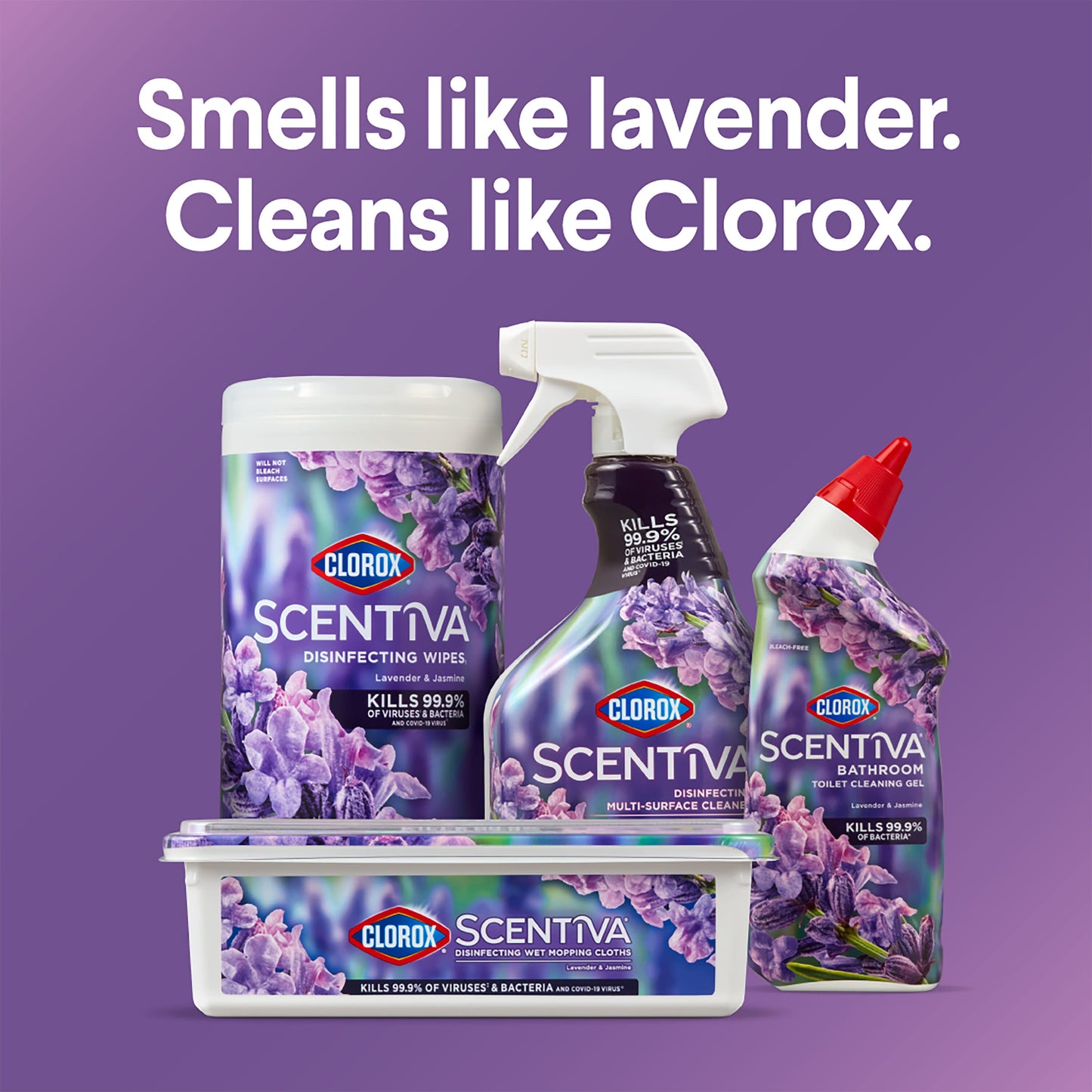 Clorox Scentiva Bathroom Toilet Cleaning Gel - Lavender and Jasmine