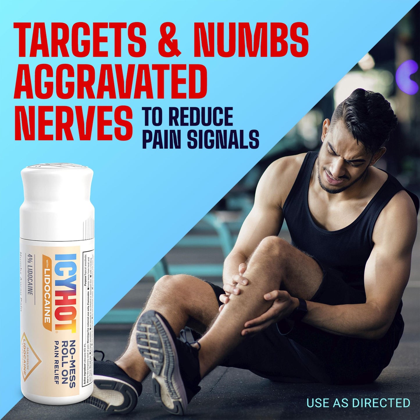 Icy Hot Maximum Strength Lidocaine Muscle Pain Relief Roll-On