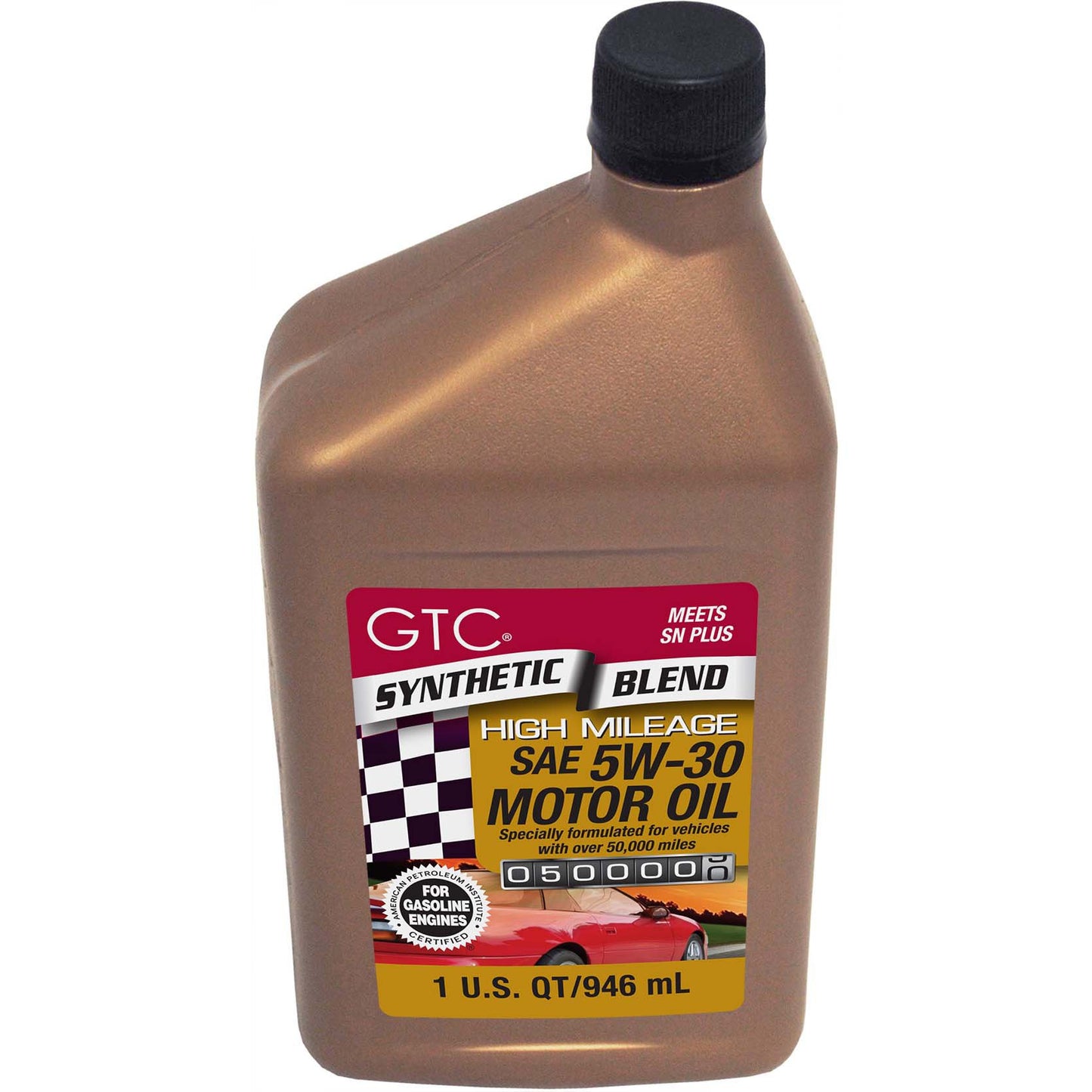GTC Synthetic Blend High Mileage SAE 5W-30 Motor Oil
