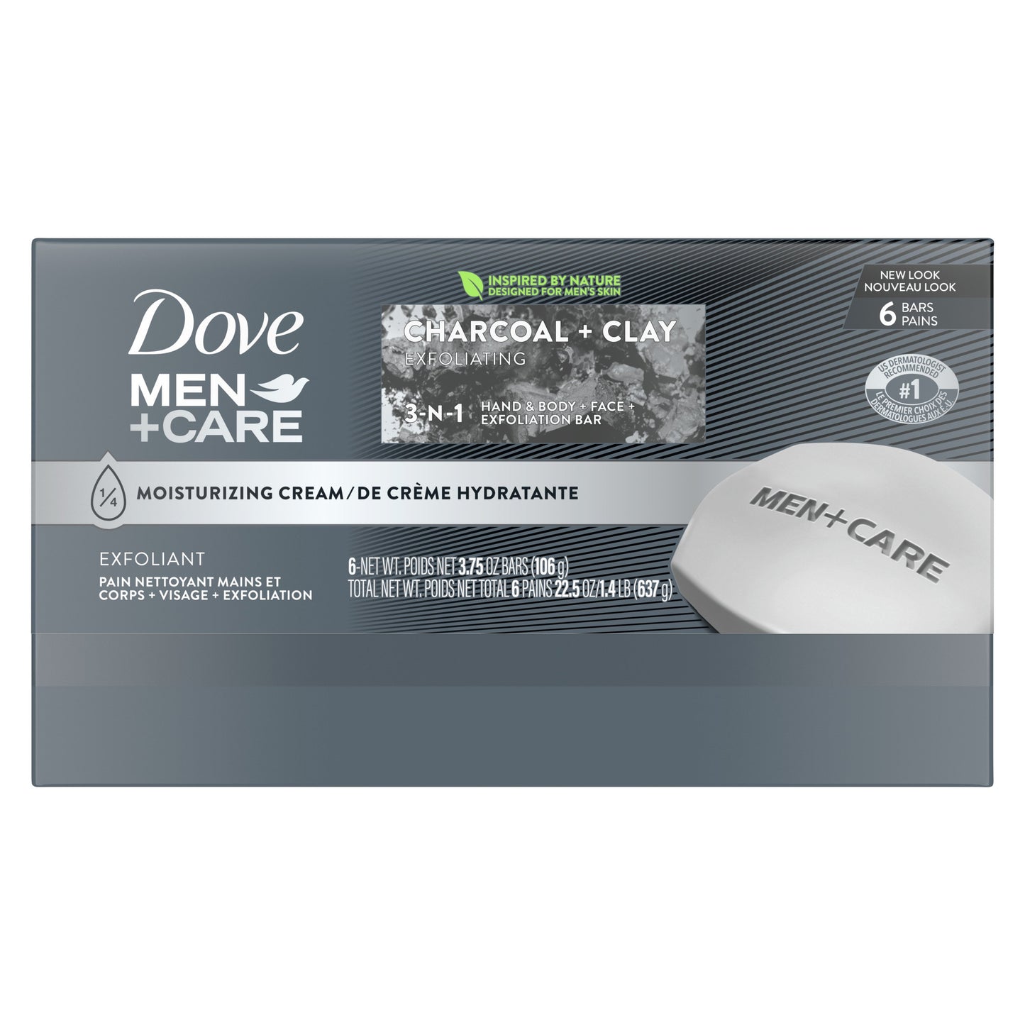 Dove Men+Care Care Body and Face Bar - Charcoal + Clay