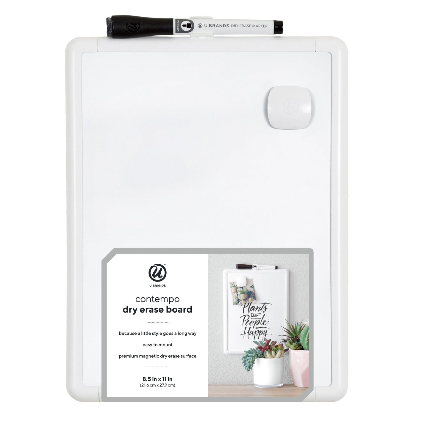 U Brands Contempo Magnetic Dry Erase Board