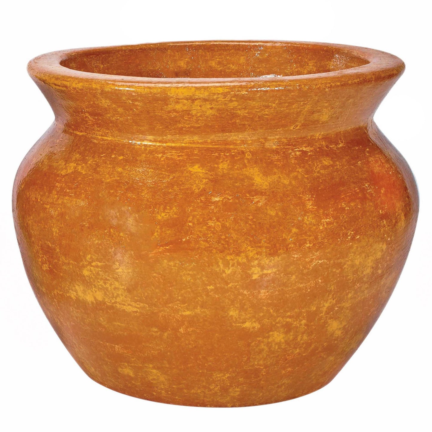 Blue Orange Pottery Rust Terra Cotta Planter