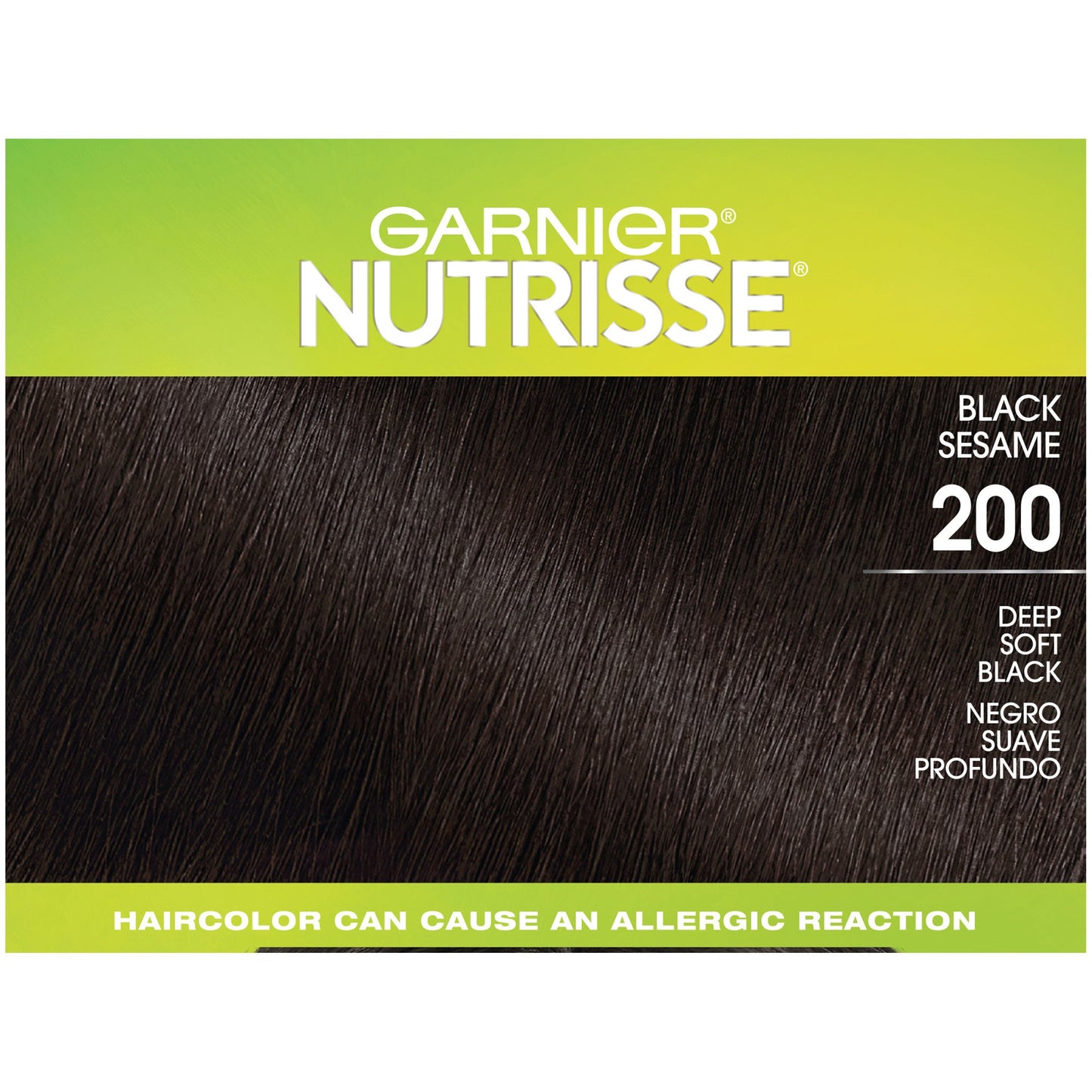 Garnier Nutrisse Ultra Coverage Nourishing Color Creme - 200 Deep Soft Black (Black Sesame)