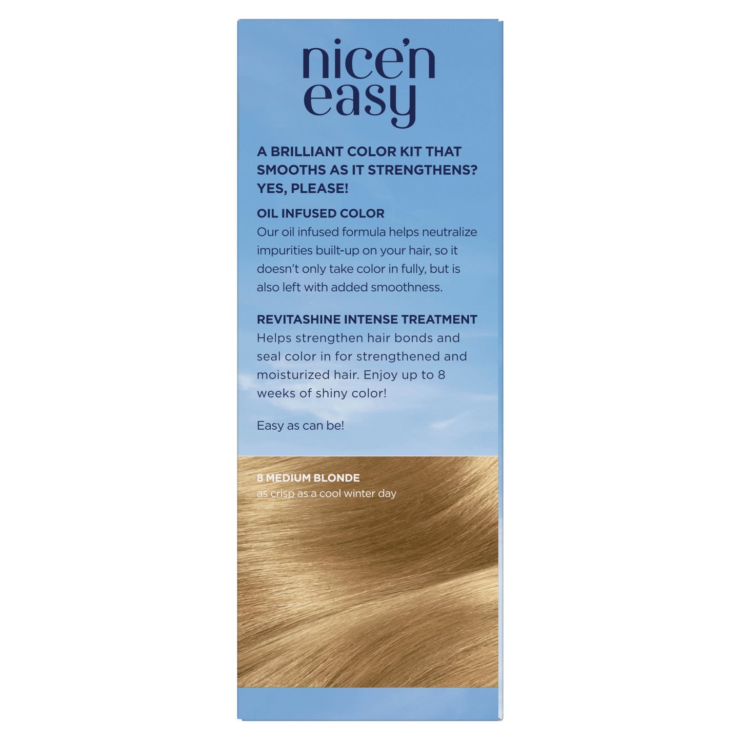 Clairol Nice 'N Easy Permanent Hair Color - 8 Medium Blonde