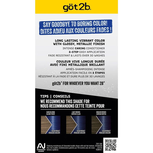 Got2b Metallics Permanent Hair Color - M67 Blue Mercury