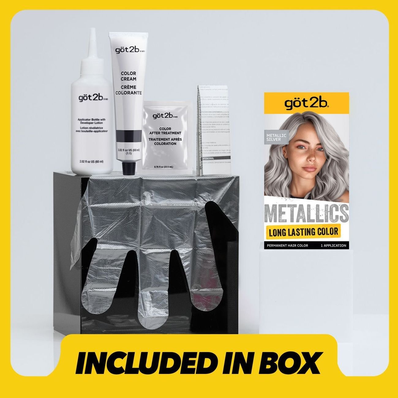 Got2b Metallics Permanent Hair Color - M71 Metallics Silver