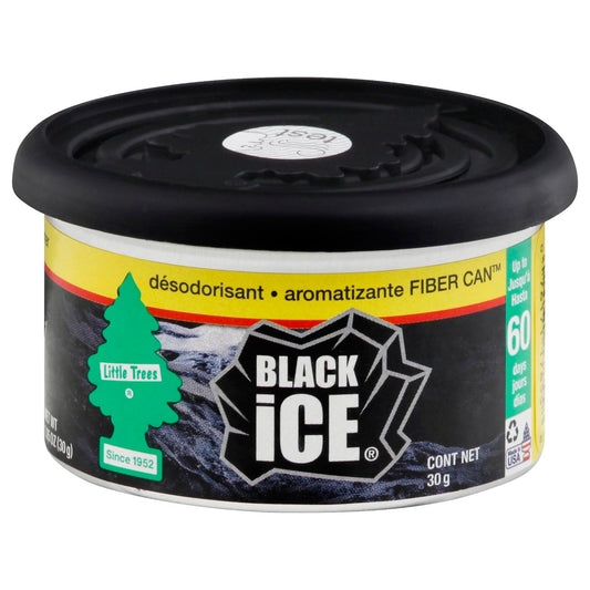 Little Trees Fiber Can Car Air Freshener - Black Ice