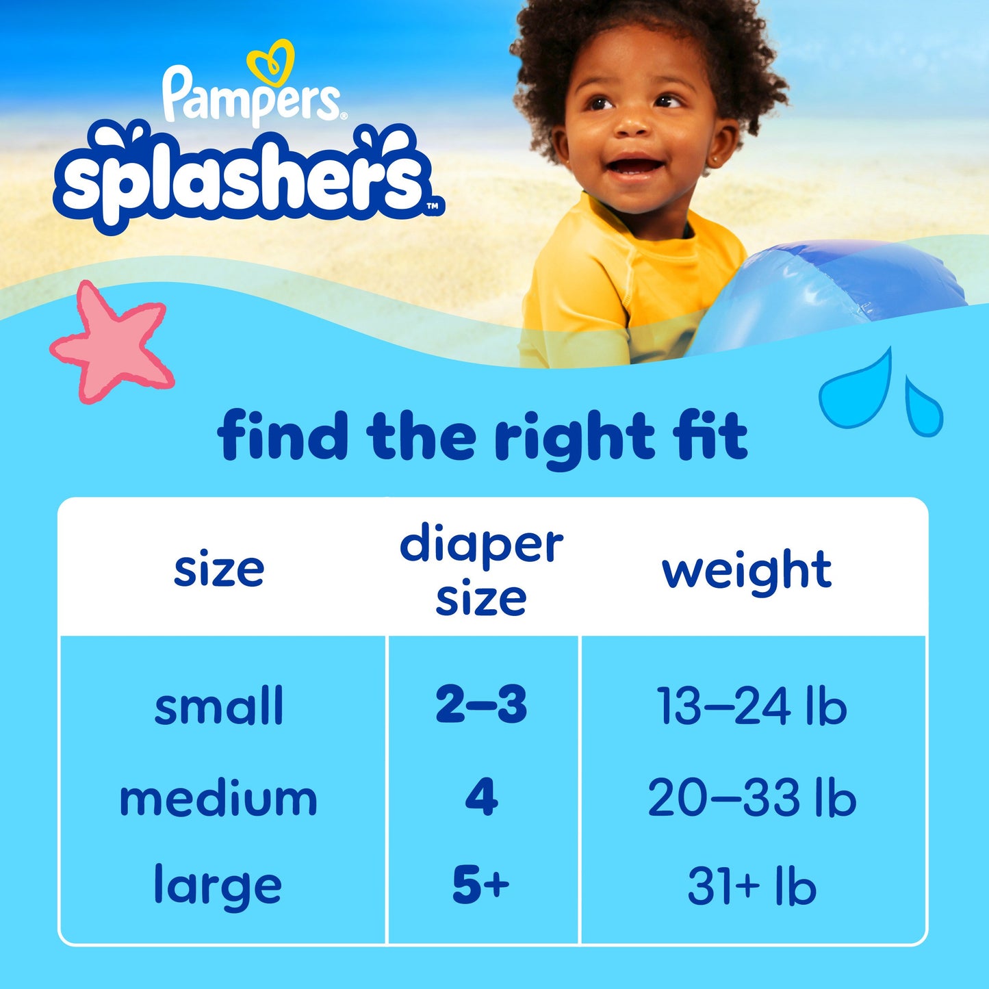 Pampers Splashers Swim Pants - Size 4