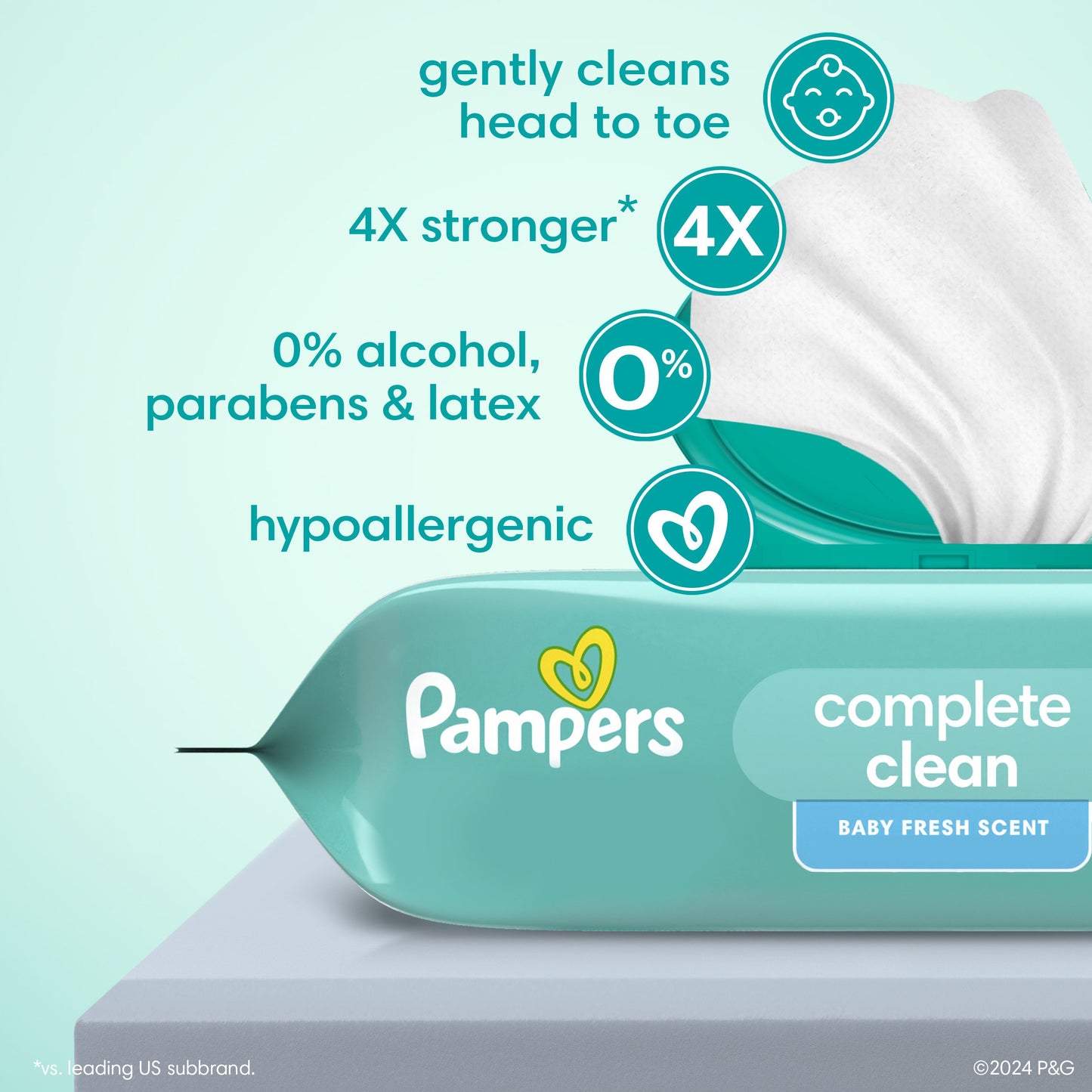 Pampers Complete Clean Baby Wipes - Fresh Scent, 3 pk