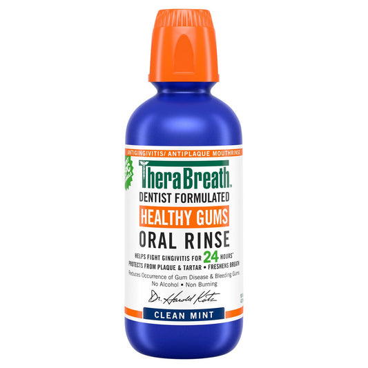 TheraBreath Clean Mint Healthy Gums Oral Rinse