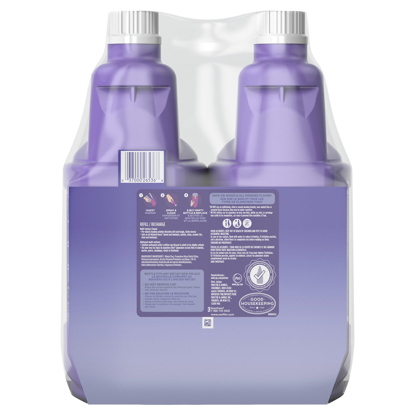 Swiffer Wet Jet Mop Refill Solution Floor Cleaner - Lavender Scent