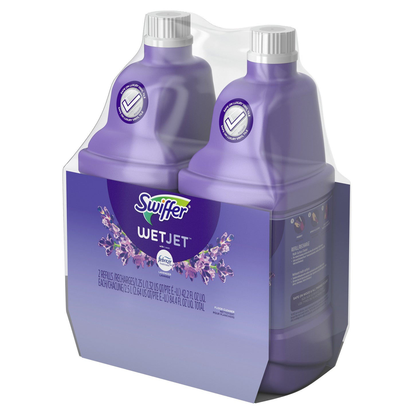 Swiffer Wet Jet Mop Refill Solution Floor Cleaner - Lavender Scent