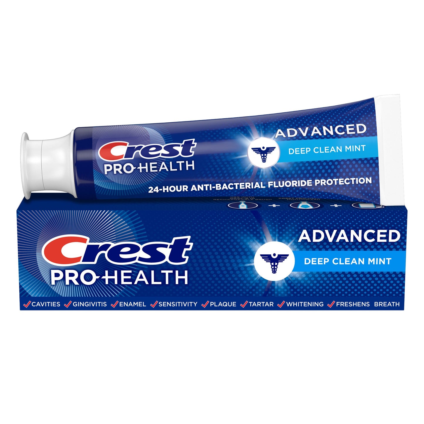 Crest Pro-Health Advanced Toothpaste - Deep Clean Mint, 2 Pk