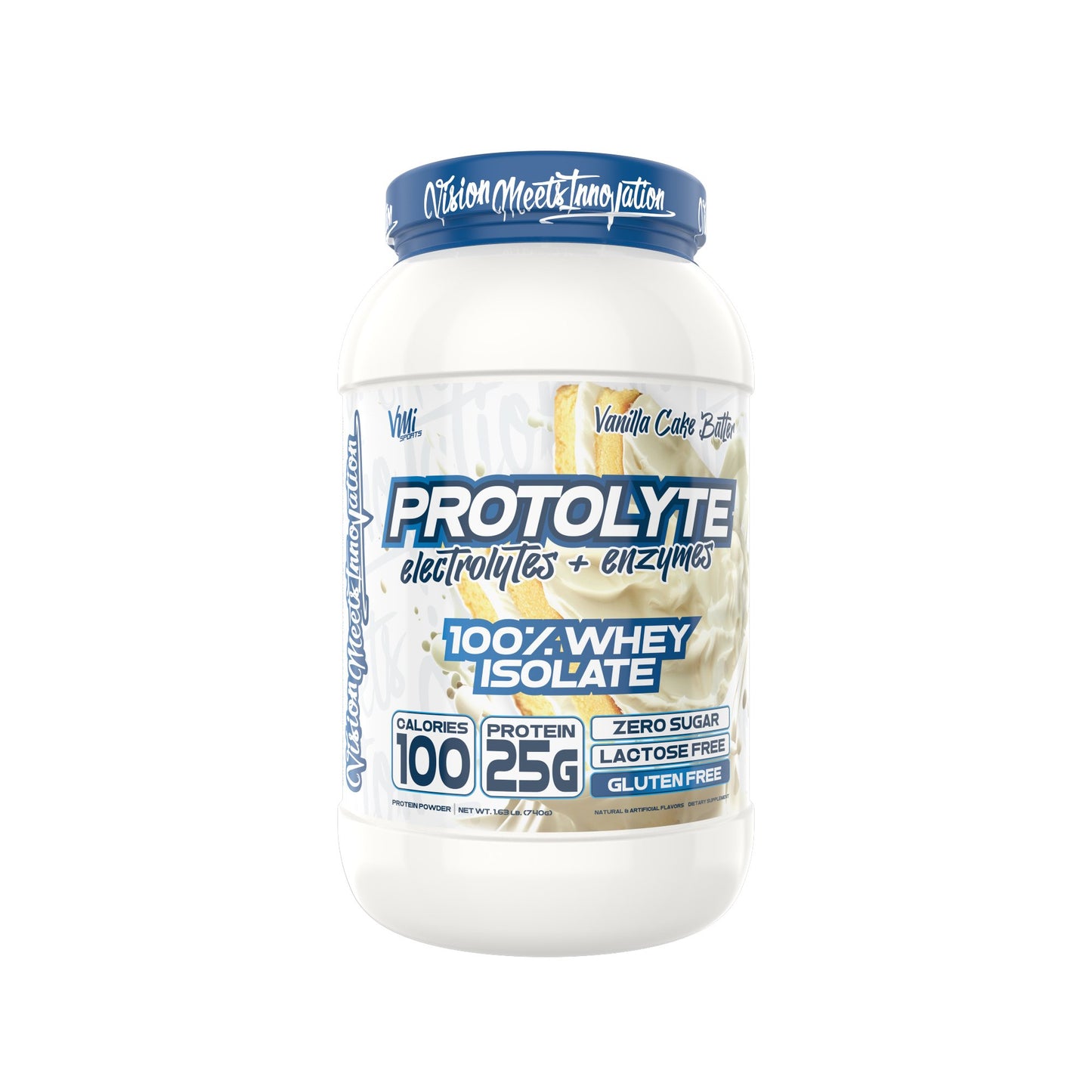 VMI Sports Protolyte 100% Whey Isolate Protein Powder - Vanilla Cake Batter