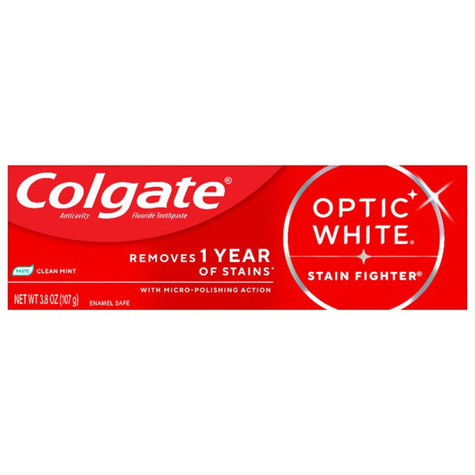 Colgate Optic White Anticavity Toothpaste - Clean Mint