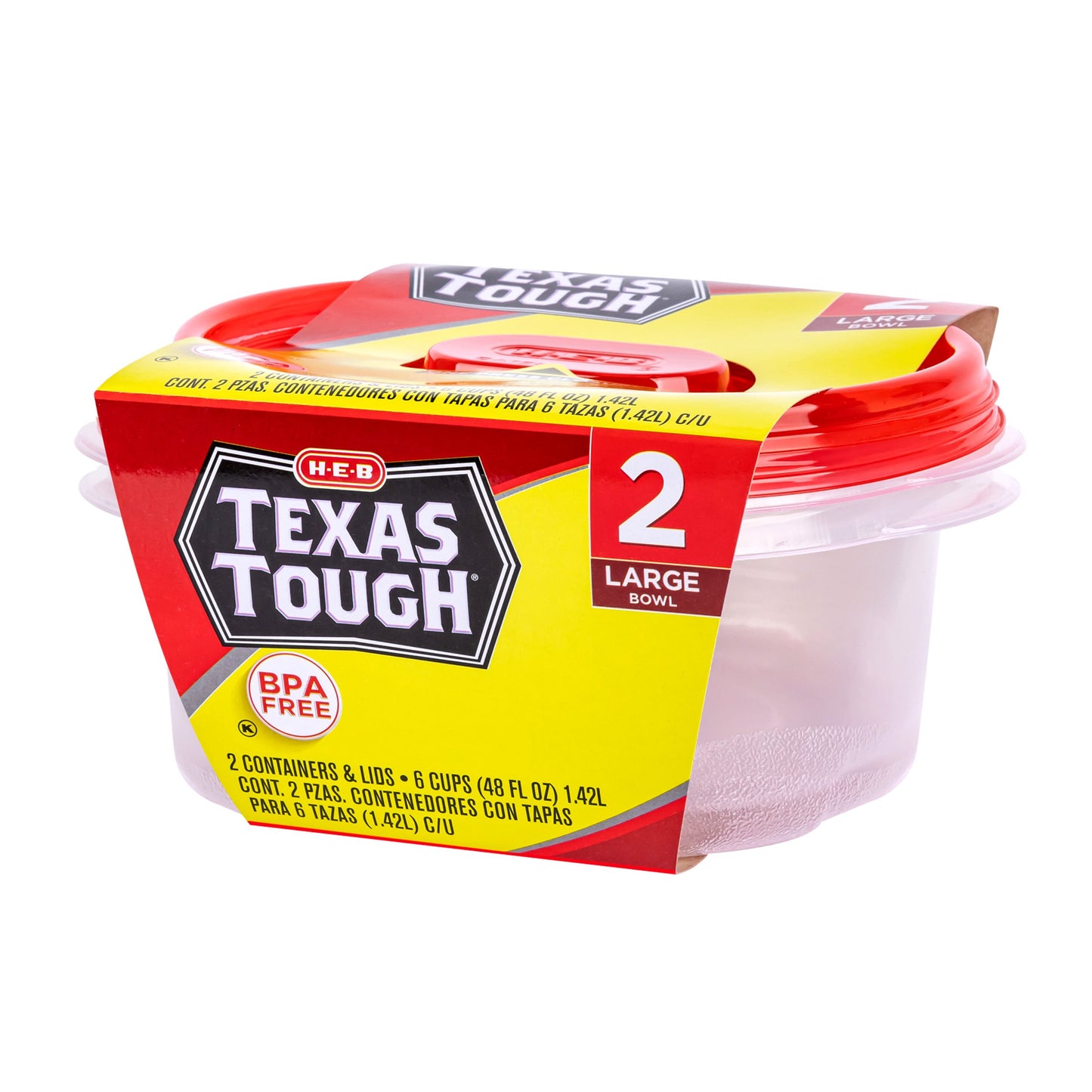 H-E-B Texas Tough Large Food Storage Container Bowls & Lids