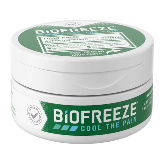 Biofreeze Menthol Pain Relief Cream Jar