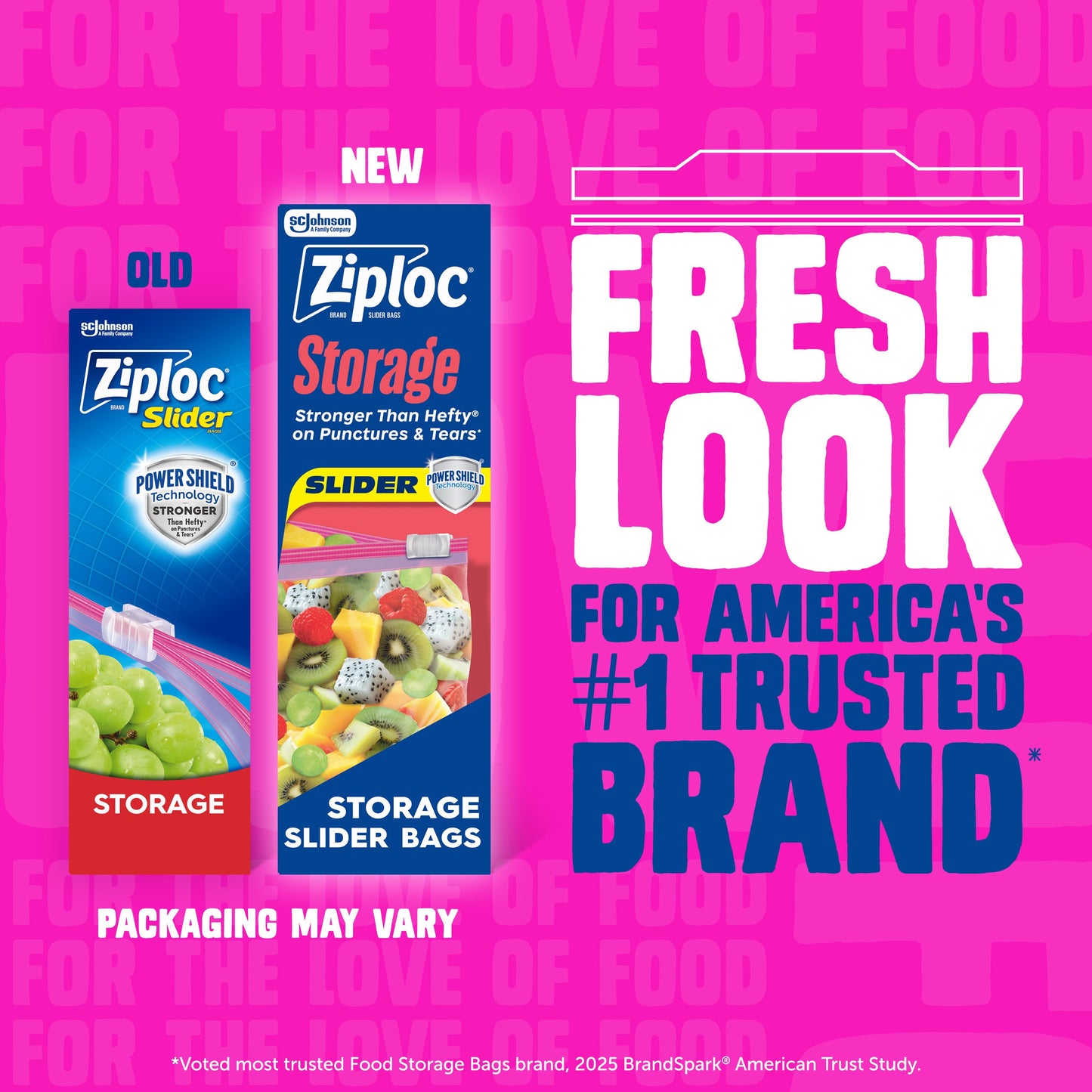 Ziploc Storage Slider Gallon Bags, Power Shield Technology, Expandable Bottom