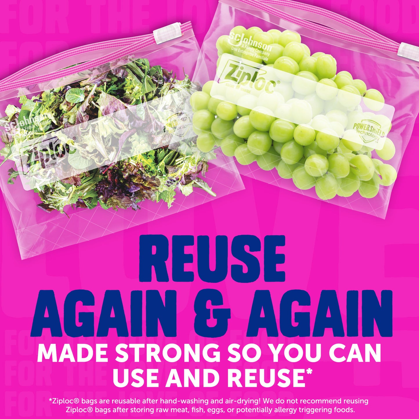 Ziploc Storage Slider Gallon Bags, Power Shield Technology, Expandable Bottom