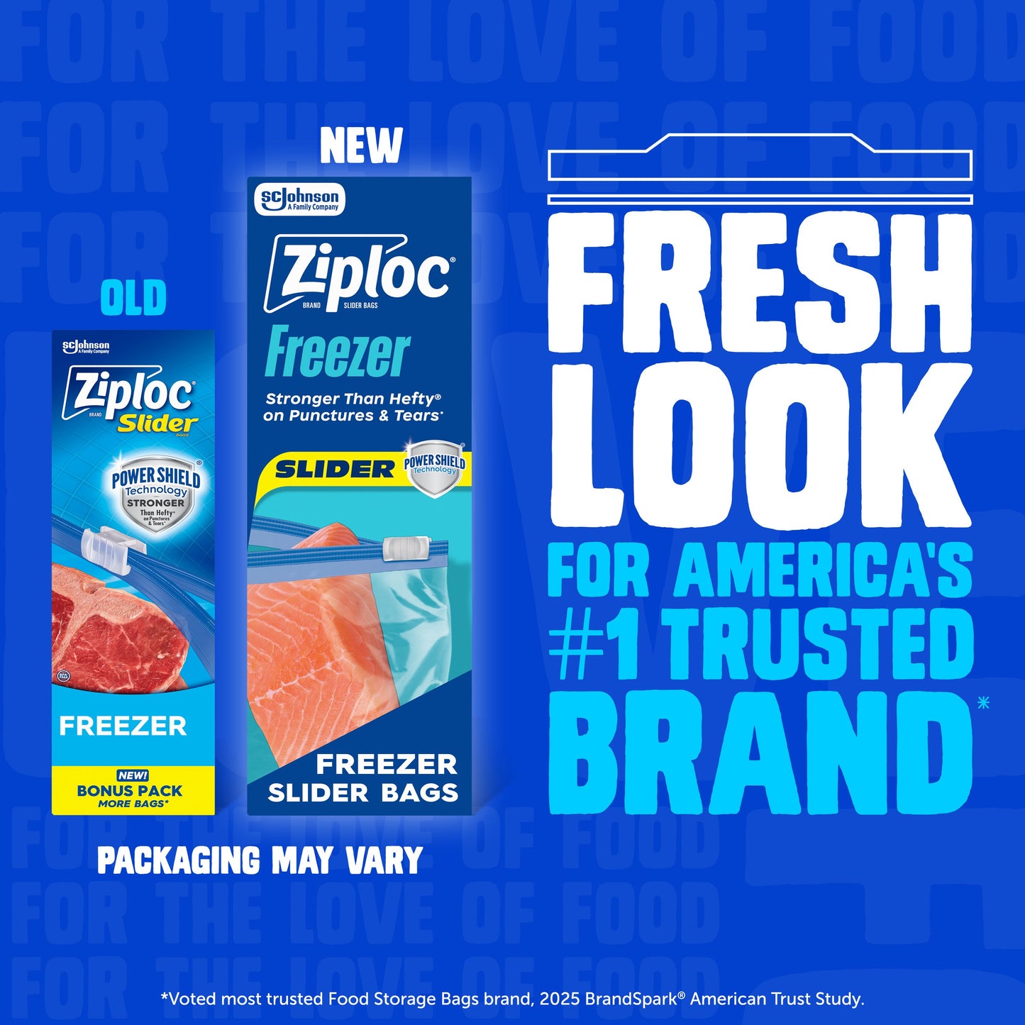 Ziploc Gallon Freezer Slider Bags, Power Shield Technology