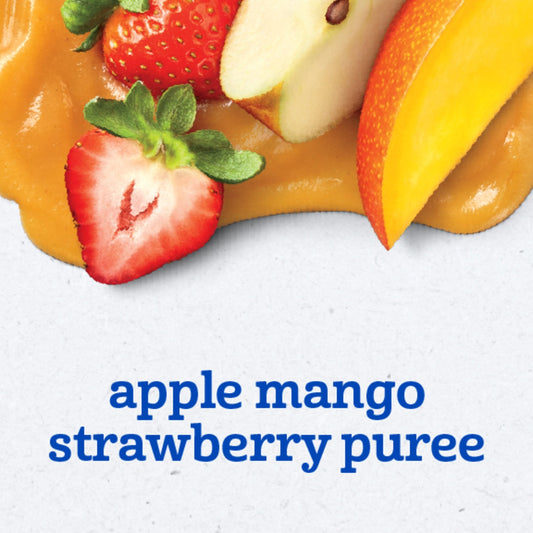 Gerber Stage 2 Baby Food Pouch - Apple Mango Strawberry Puree
