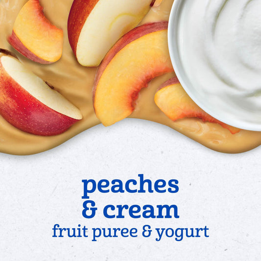 Gerber Snacks for Toddler Fruit & Yogurt Pouch - Peaches & Cream