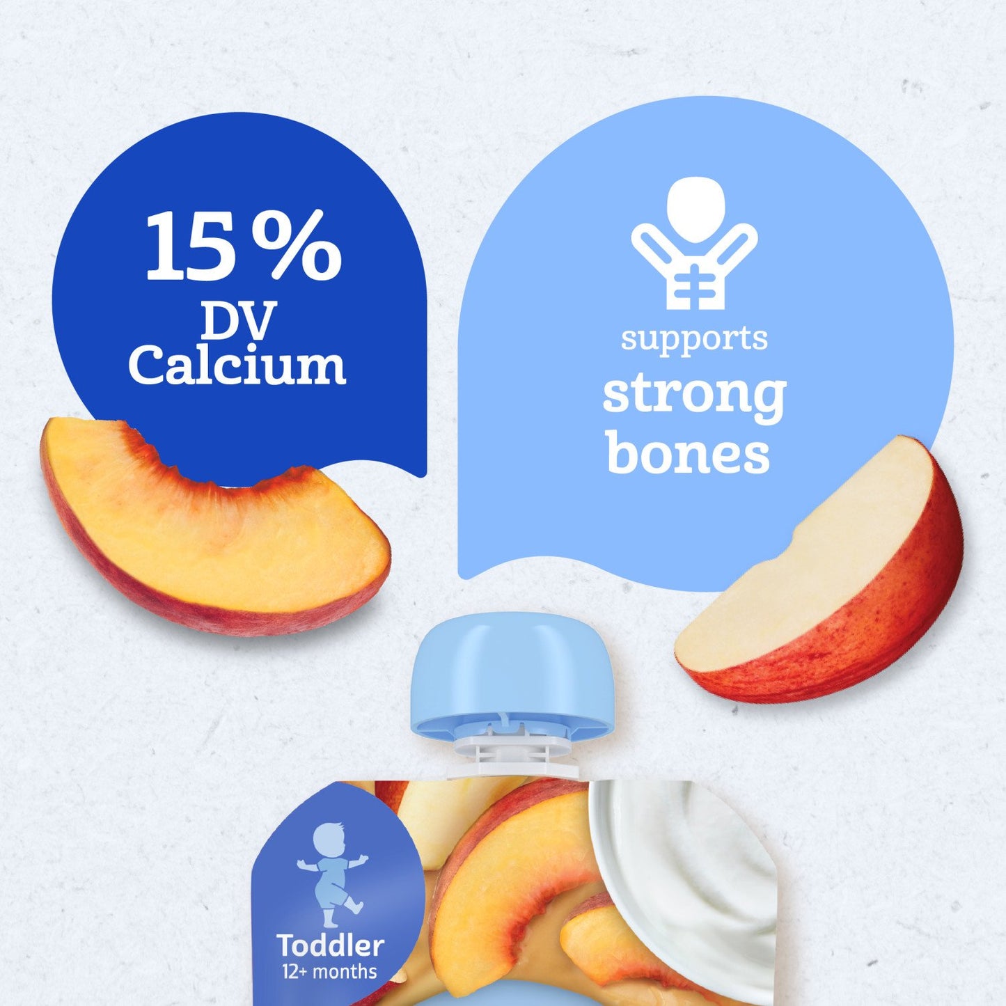 Gerber Snacks for Toddler Fruit & Yogurt Pouch - Peaches & Cream