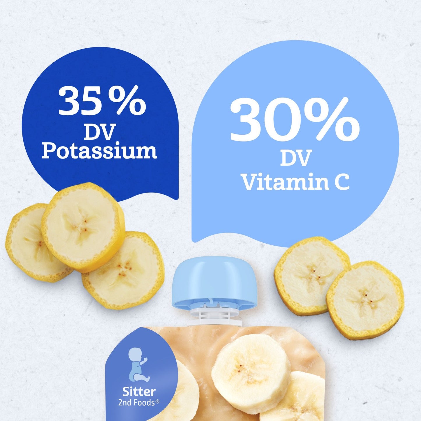 Gerber Stage 2 Baby Food Pouch - Banana Puree