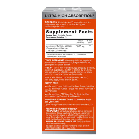QUNOL Extra Strength Turmeric 1000 mg Softgels