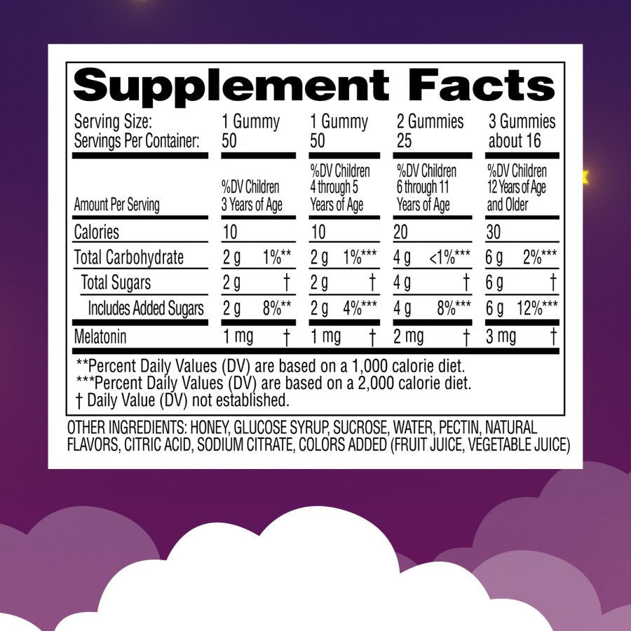 Zarbee's Children's Sleep Gummies + Melatonin - Berry