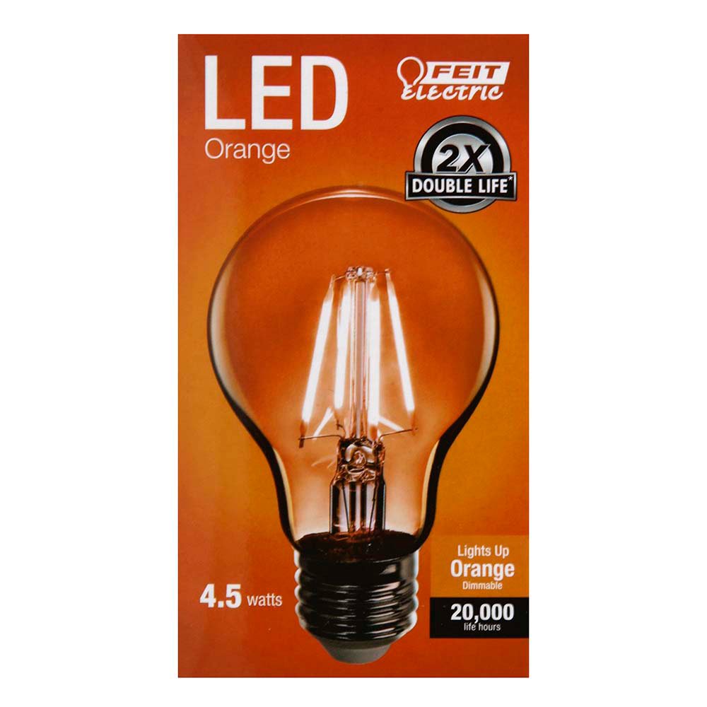 Feit Electric A19 4.5-Watt LED Light Bulb - Orange