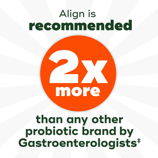 Align Dualbiotic Gummies, Prebiotics & Probiotics for Digestive Health, Natural Fruit Flavor