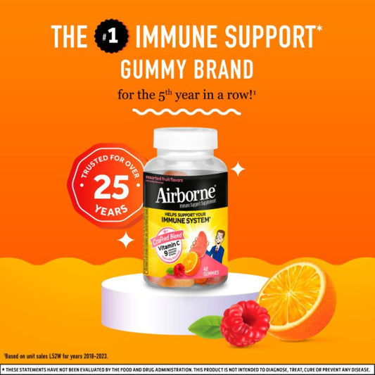 Airborne Assorted Fruit Flavored Gummies