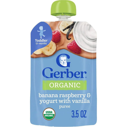 Gerber Organic for Toddler Pouch - Banana Raspberry & Yogurt