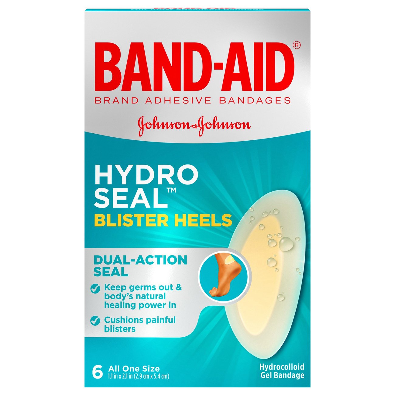 Band-Aid Hydro Seal Blister Heel Gel Bandages
