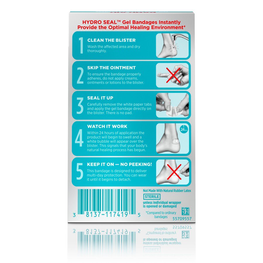 Band-Aid Hydro Seal Blister Heel Gel Bandages