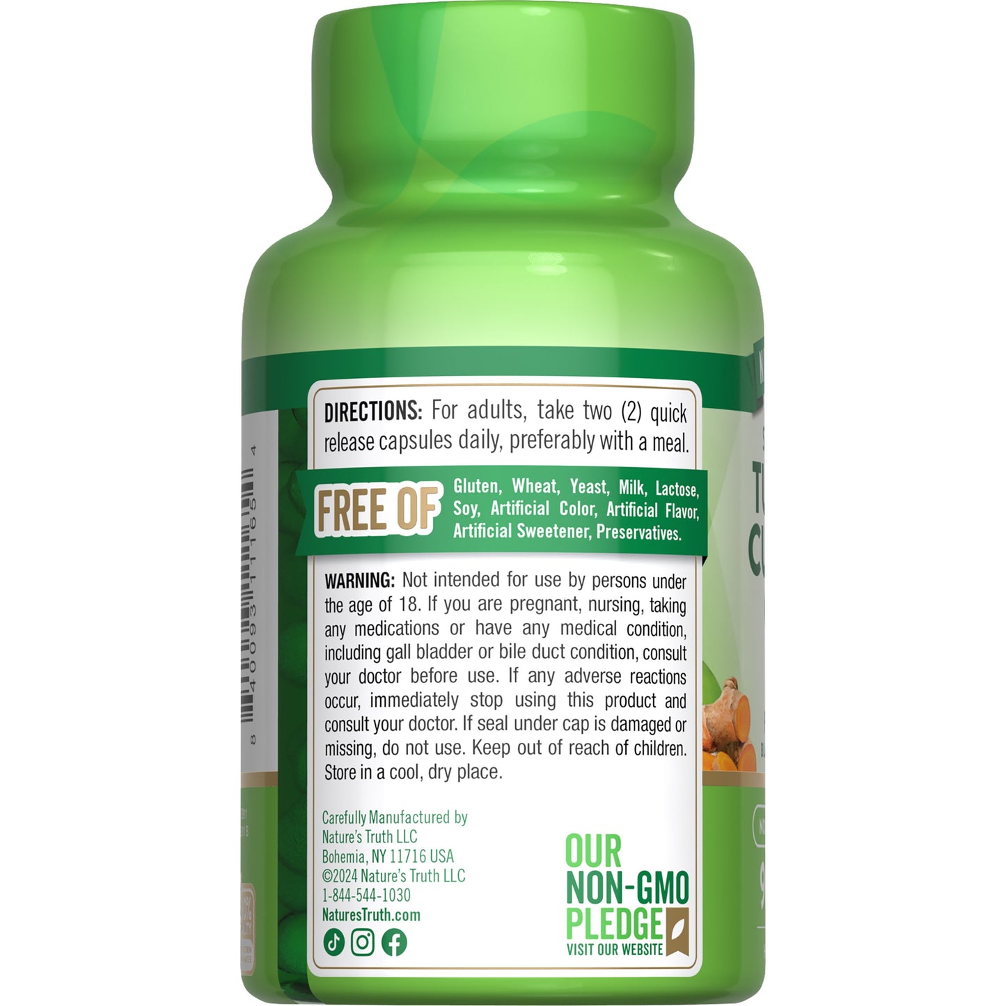Nature's Truth Turmeric Curcumin Complex Quick-Release Capsules