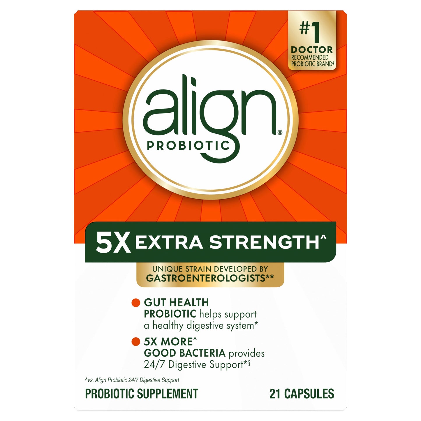 Align Probiotic Extra Strength Capsules, Probiotics for Digestive Health