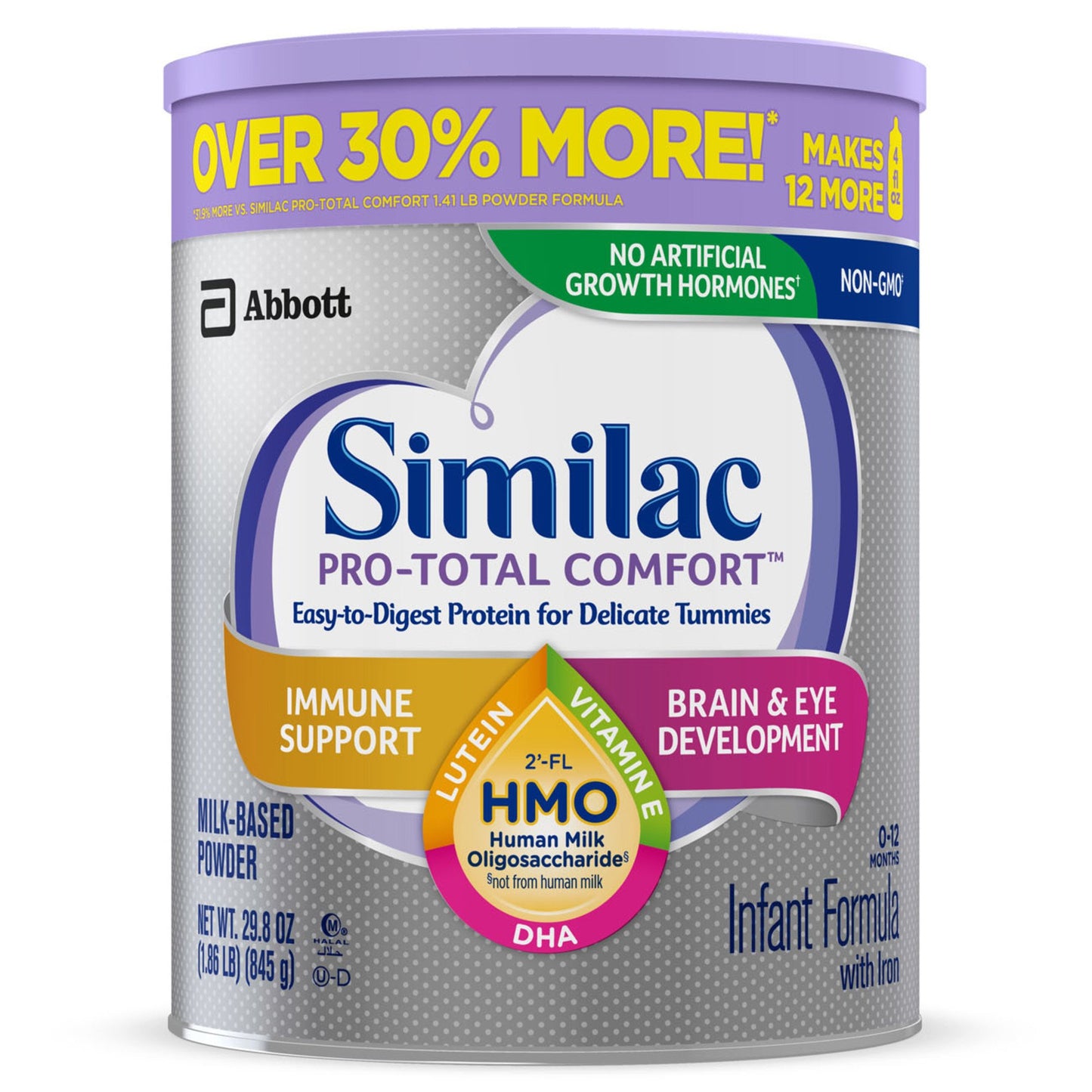 Similac ProTotal Comfort NonGMO with 2'FL HMO Infant Formula with Iron Powder