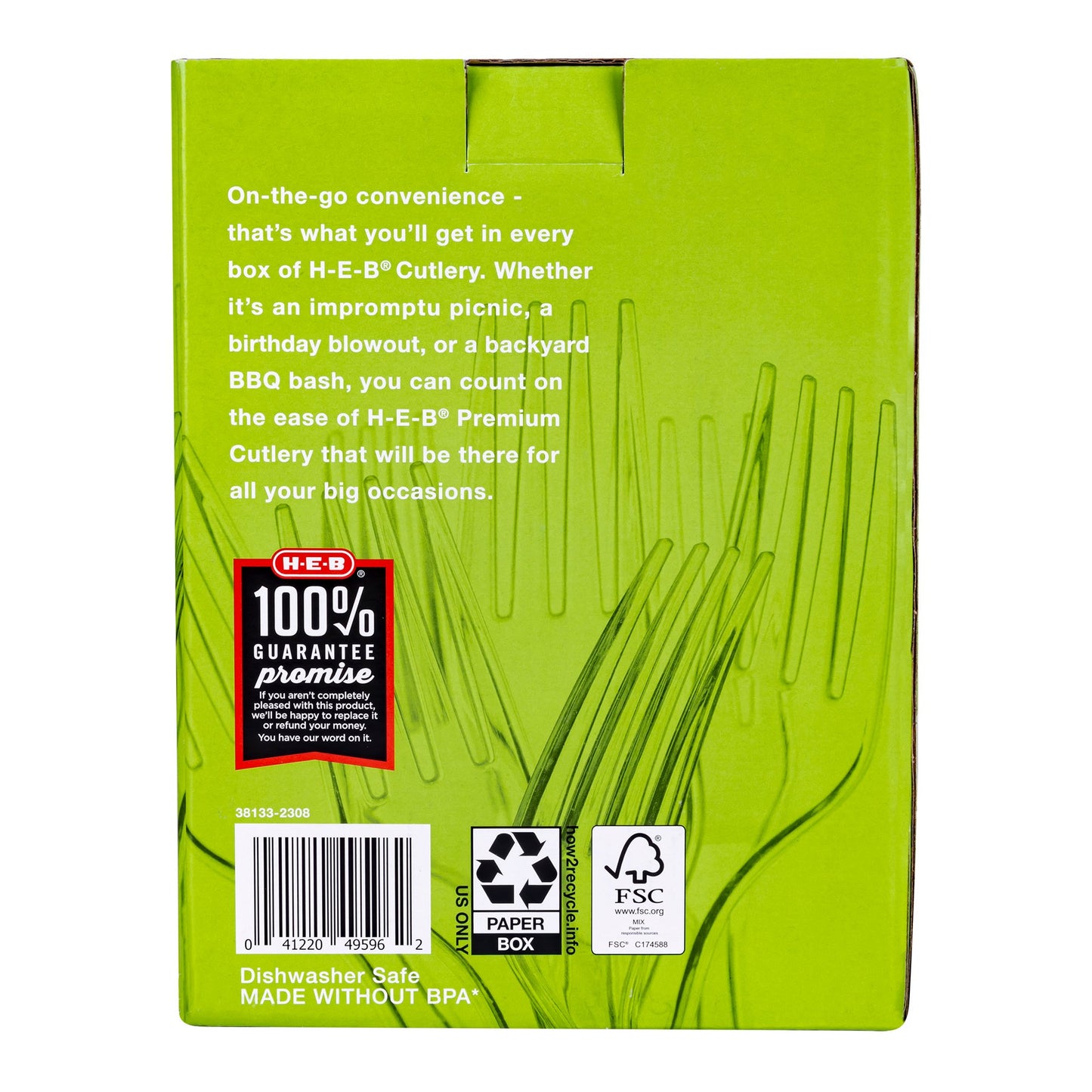 H-E-B Plastic Forks - Clear